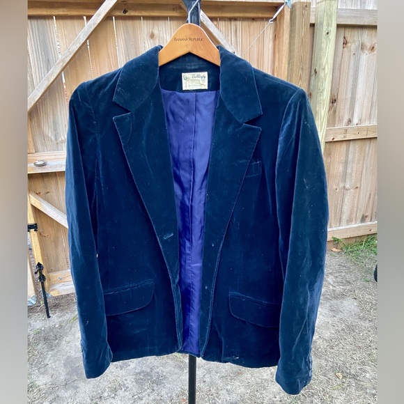 Jackets & Coats | Mens Vintage Crushed Blue Velvet Blazer | Poshmark